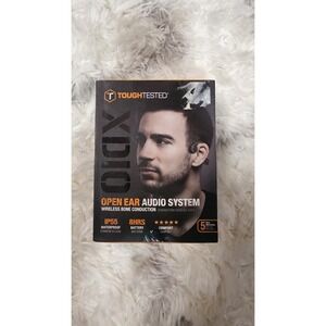 Tough Tested XDIO Wireless Bone Conduction Neckband Headphones Black Waterproof